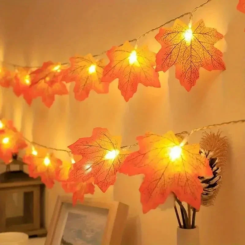 Autumn Maple Leaf Led String Lights