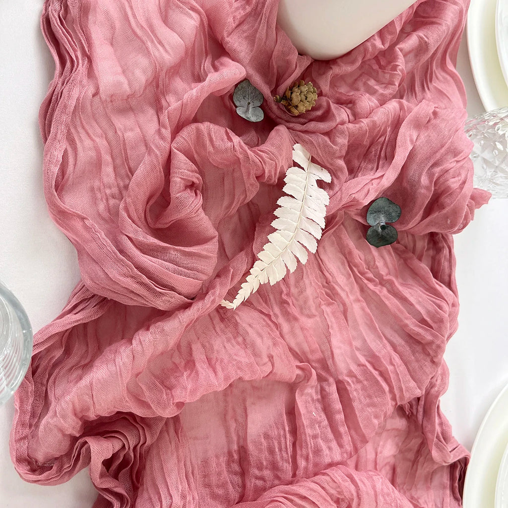 Sage Gauze Table Runner
