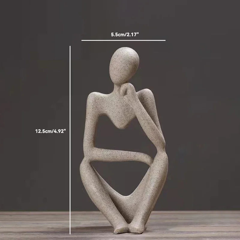 Abstract Thinker Figurine