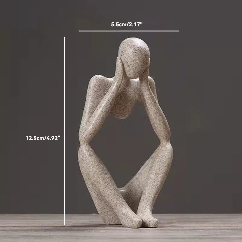 Abstract Thinker Figurine