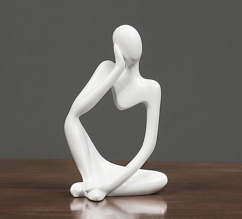 Abstract Thinker Figurine