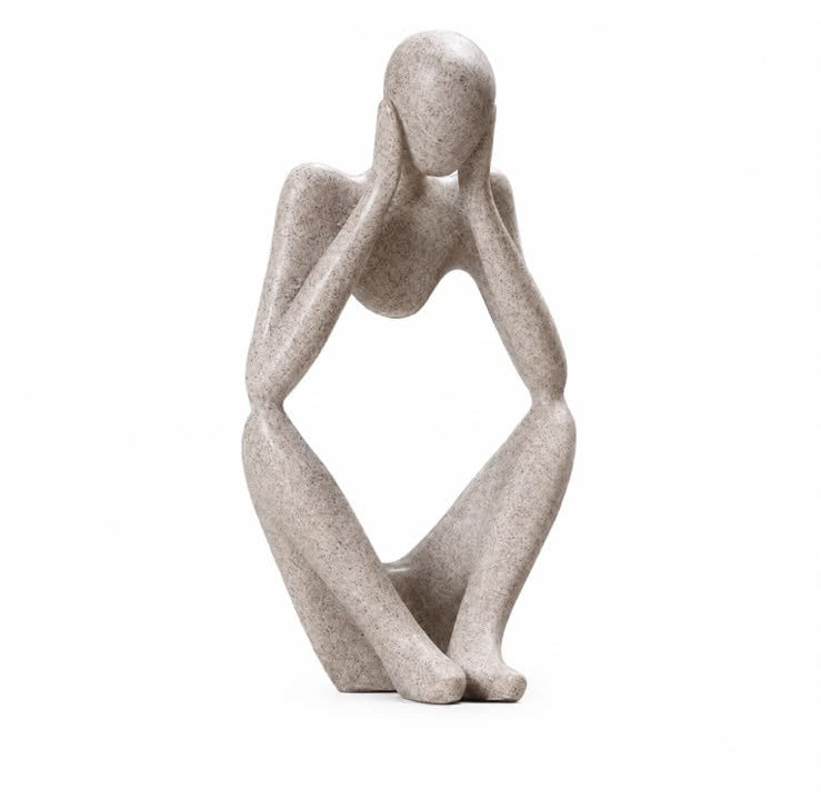 Abstract Thinker Figurine